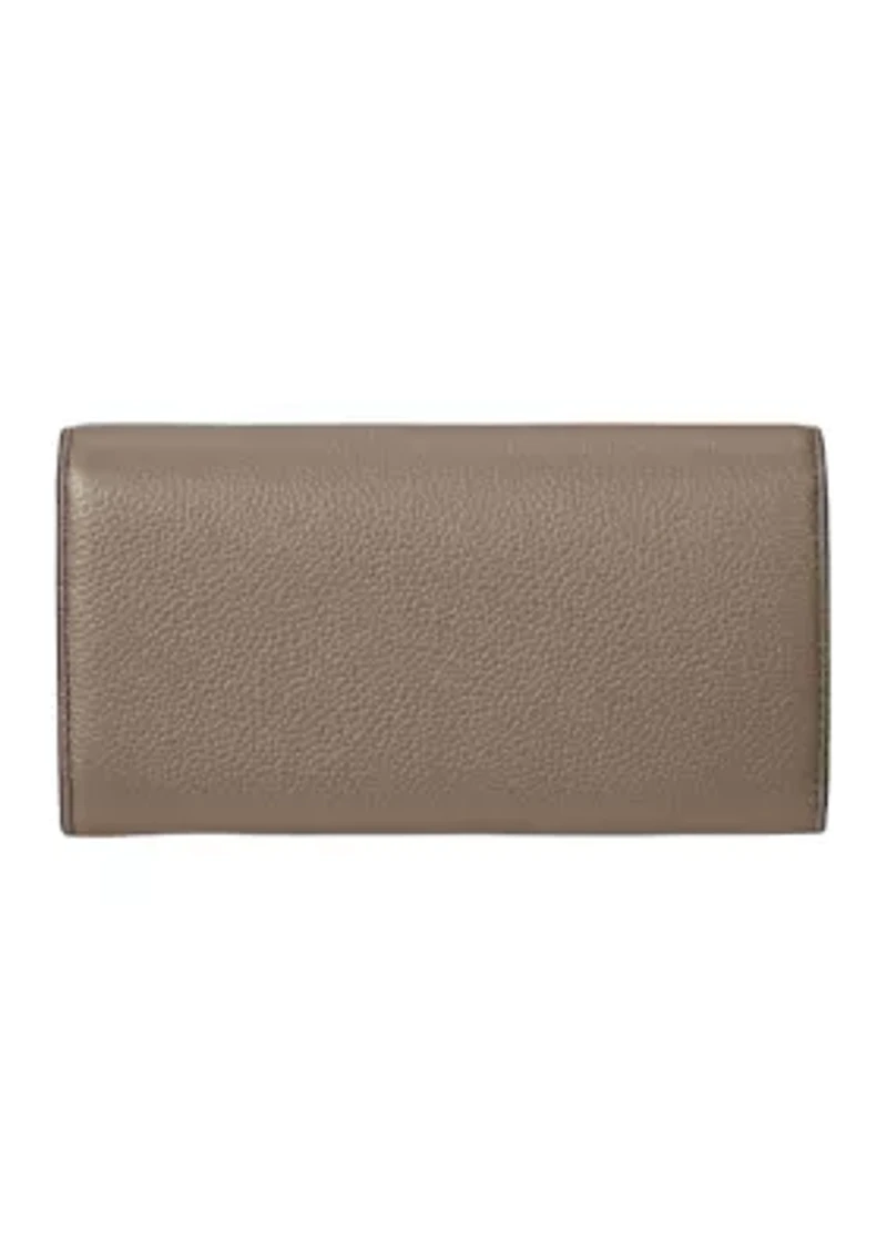 Pebbled Large Cameryn Flap Wallet