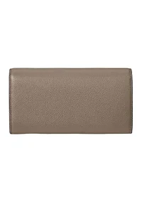 Pebbled Large Cameryn Flap Wallet