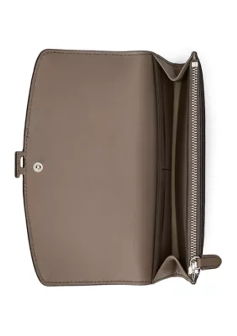 Pebbled Large Cameryn Flap Wallet