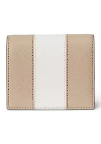 Two Tone Leather Compact Wallet