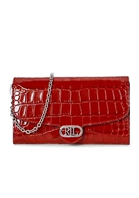 Croc Embossed Medium Adair Crossbody Bag