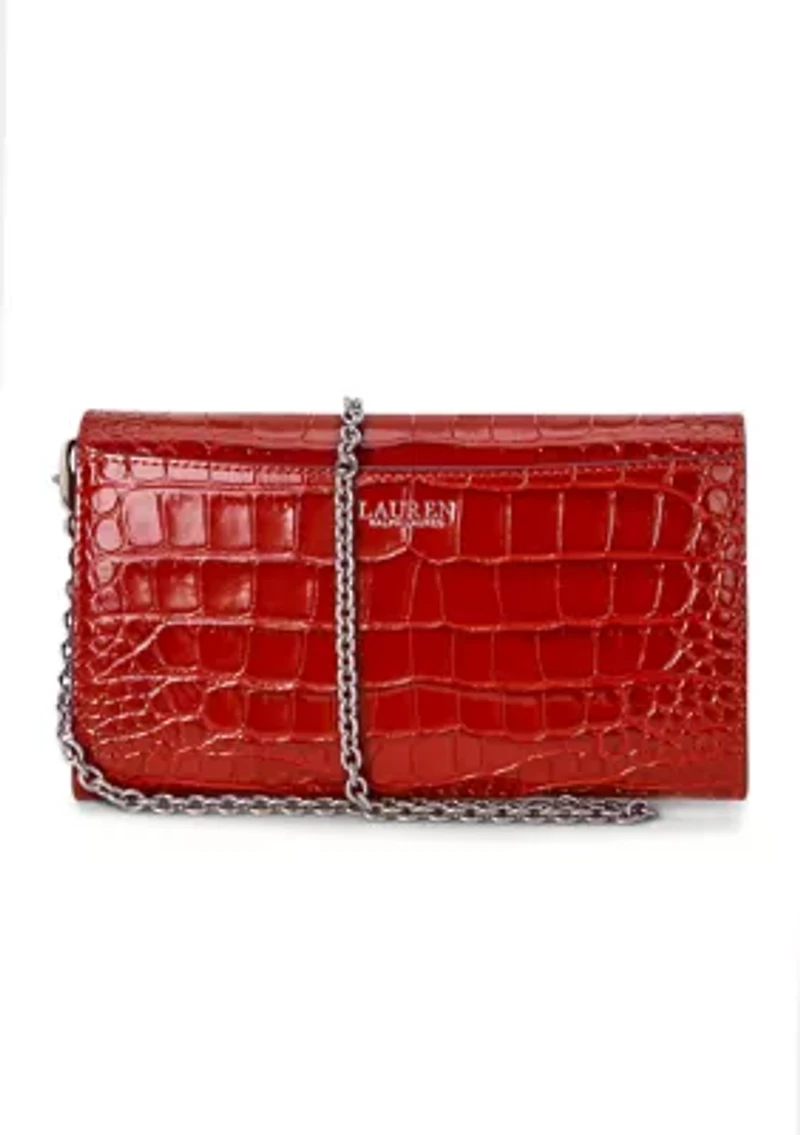 Croc Embossed Medium Adair Crossbody Bag