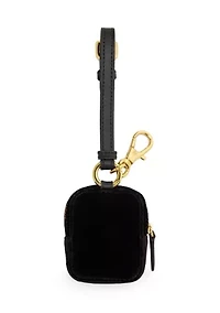 Velvet Mini Zip Pouch