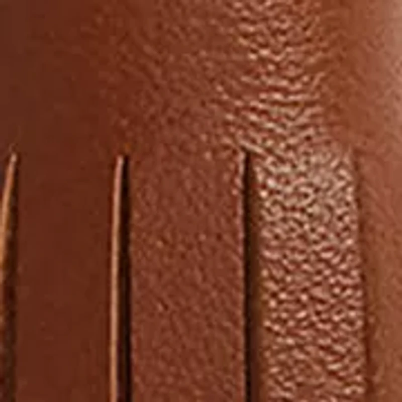 Logo & Leather Tassel Charm