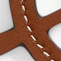 Leather Wheel & Logo Charm