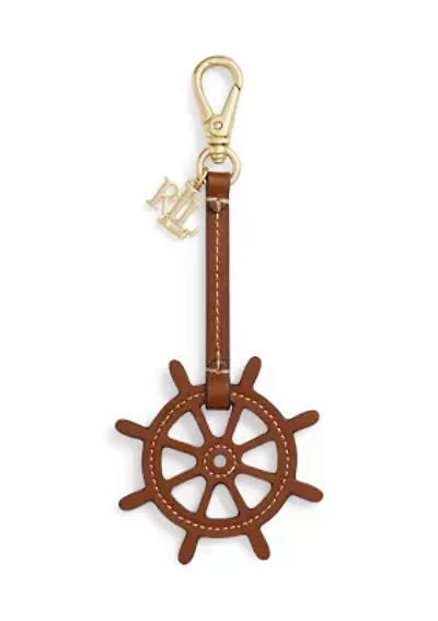 Leather Wheel & Logo Charm
