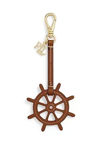 Leather Wheel & Logo Charm