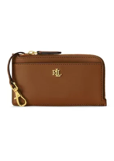 Leather L-Zip Card Case