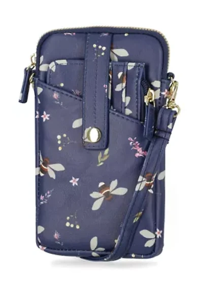 Floral Bee Cleo Wristlet 