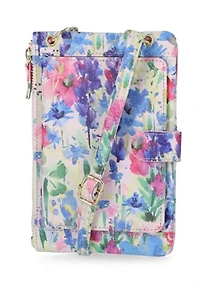 Smooth Floral Peach Cornelia Crossbody Bag