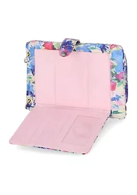 Smooth Floral Peach Cornelia Crossbody Bag