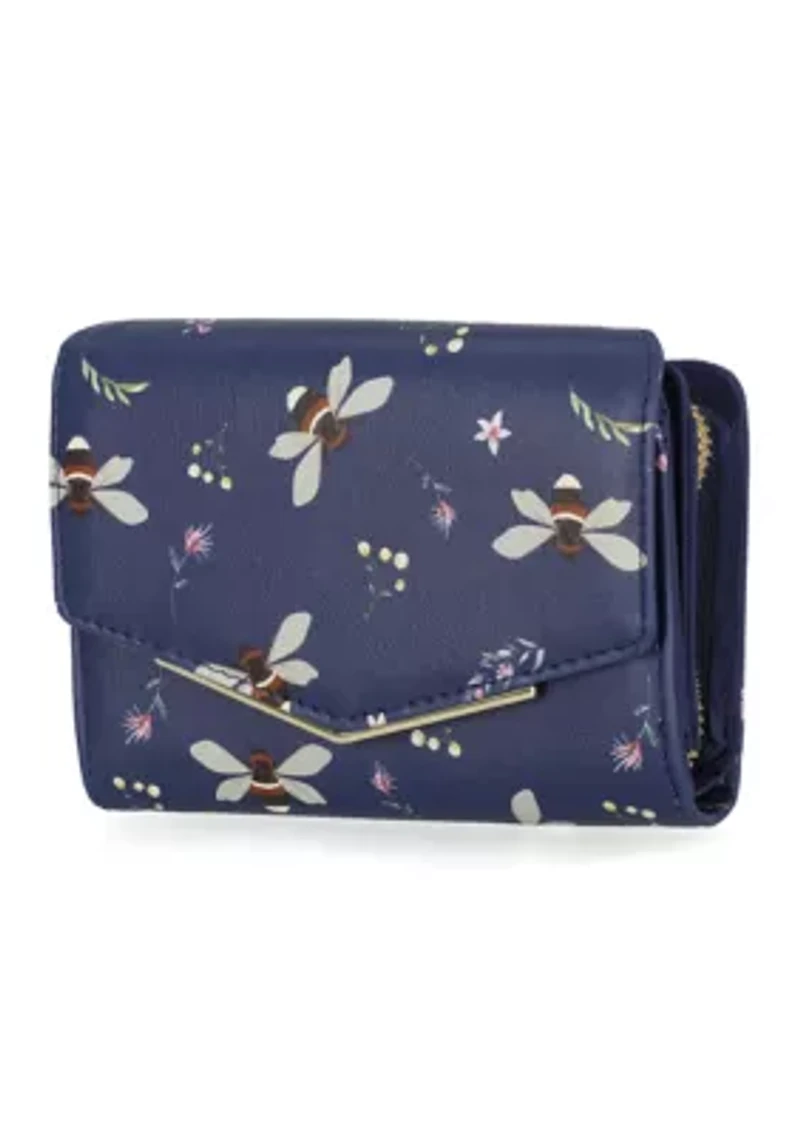Printed Floral Bowbar Amsterdam Indexer Wallet