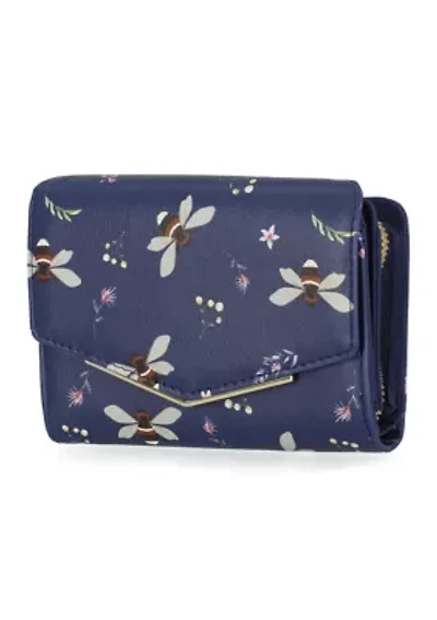 Printed Floral Bowbar Amsterdam Indexer Wallet