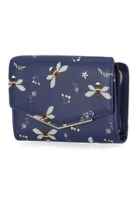 Printed Floral Bowbar Amsterdam Indexer Wallet