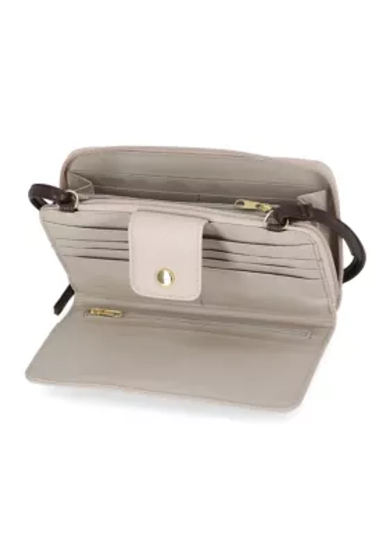 Mavis Color Blocked Crossbody Wallet