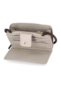 Mavis Color Blocked Crossbody Wallet