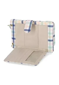 Cornelia Plaid Wallet on a String