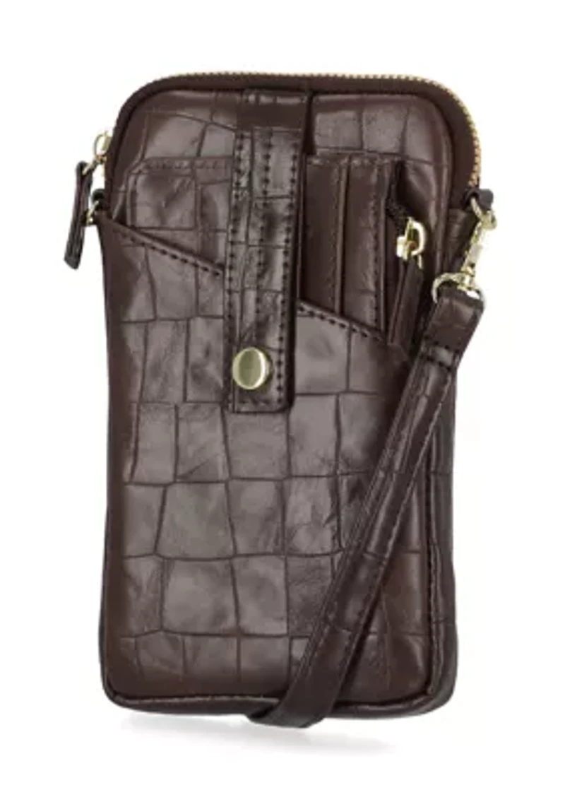 Faux Croco Cleo Wallet