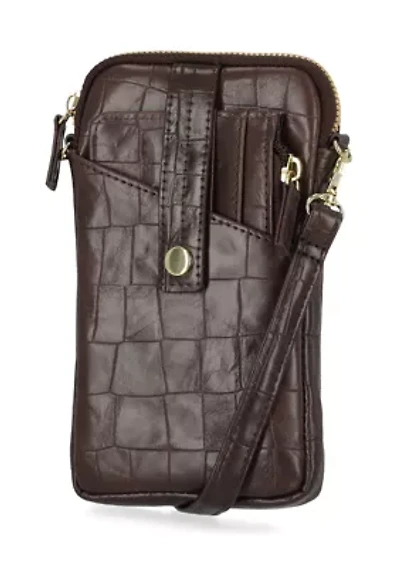 Faux Croco Cleo Wallet