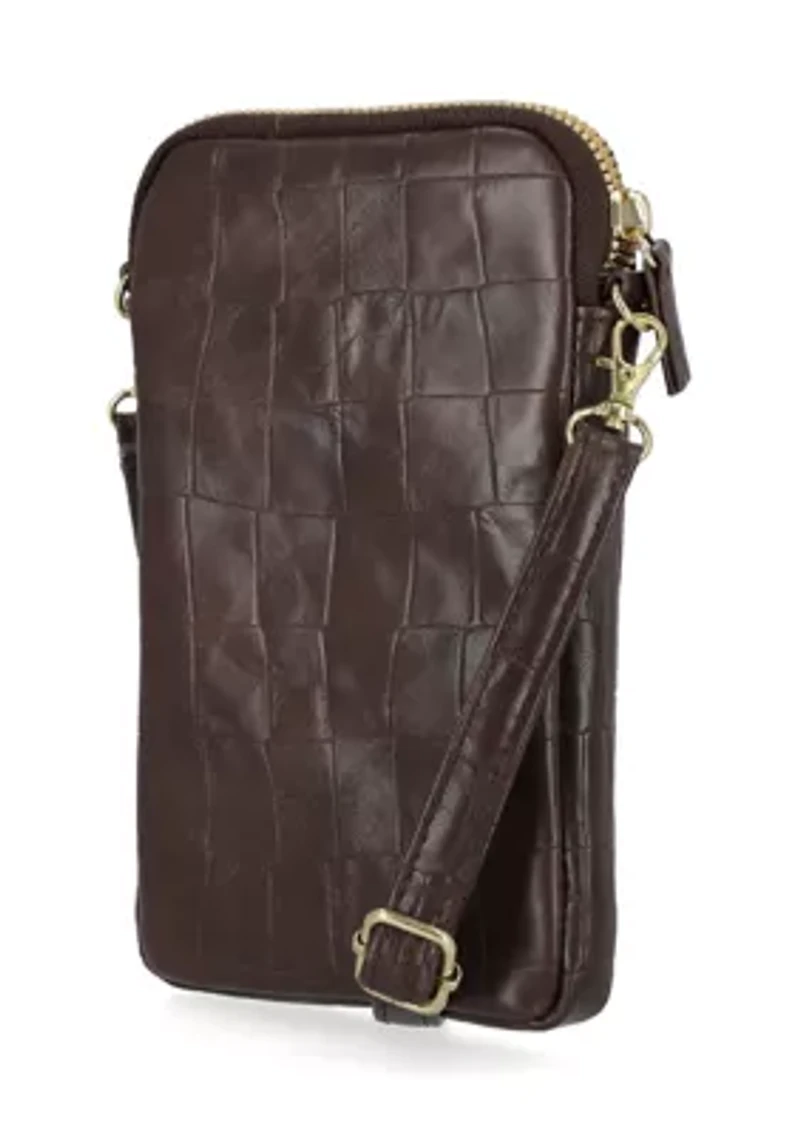 Faux Croco Cleo Wallet