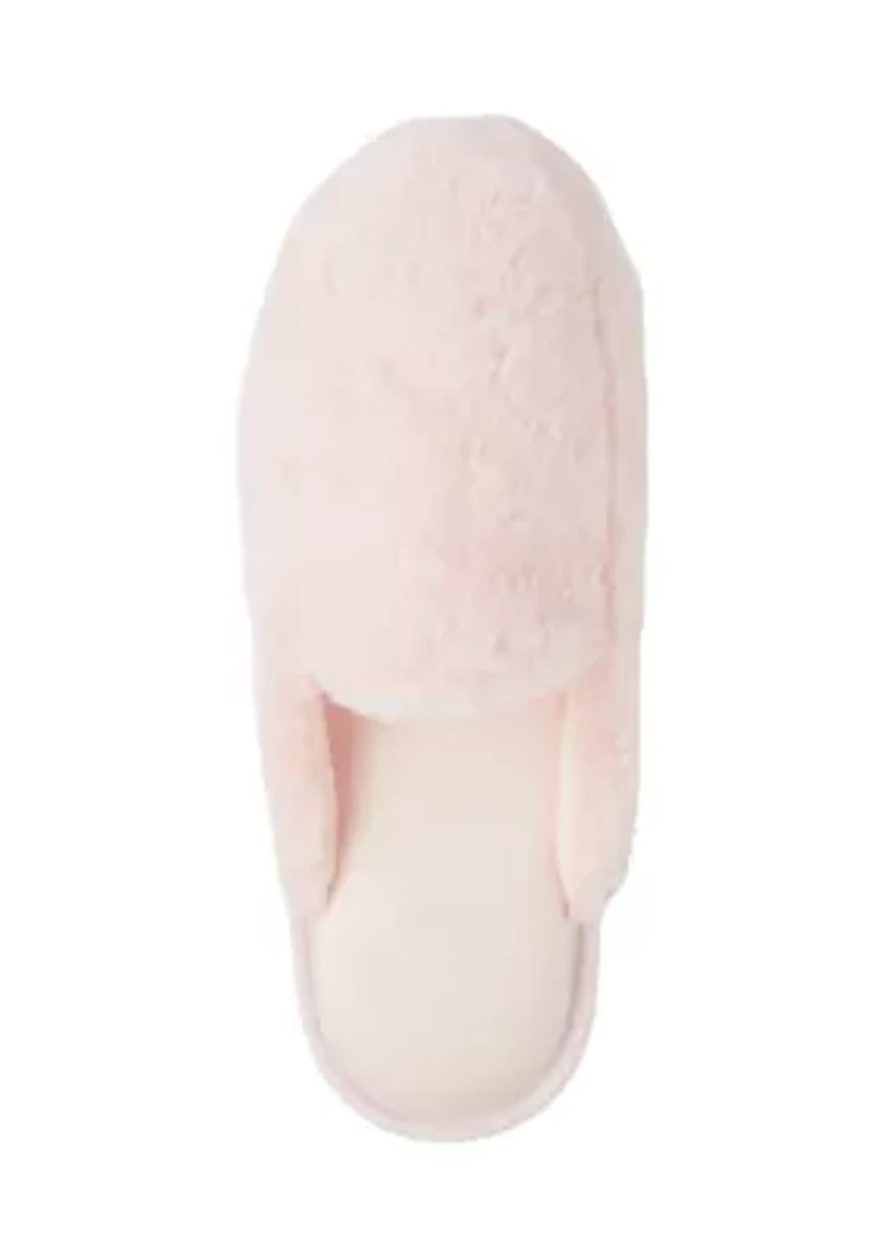 Faux Fur Smoking Slide Slippers