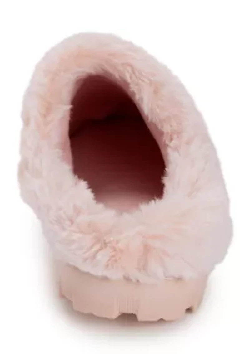 Women's Crimson Microsuede Clog Slipper