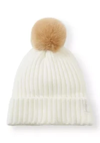 Faux Fur Pom Beanie