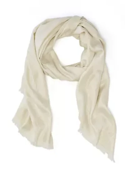 Metallic Orchid Wrap Scarf