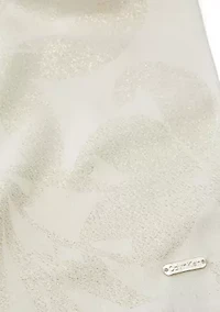 Metallic Orchid Wrap Scarf