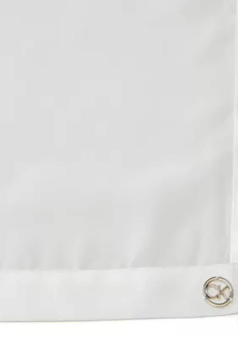 Satin Border Chiffon Scarf Wrap