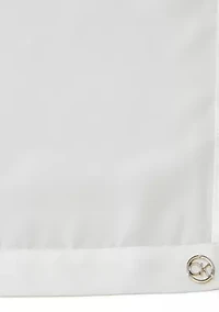 Satin Border Chiffon Scarf Wrap