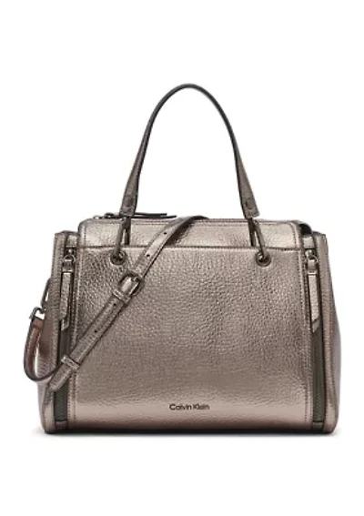 Garnet Metallic Satchel 