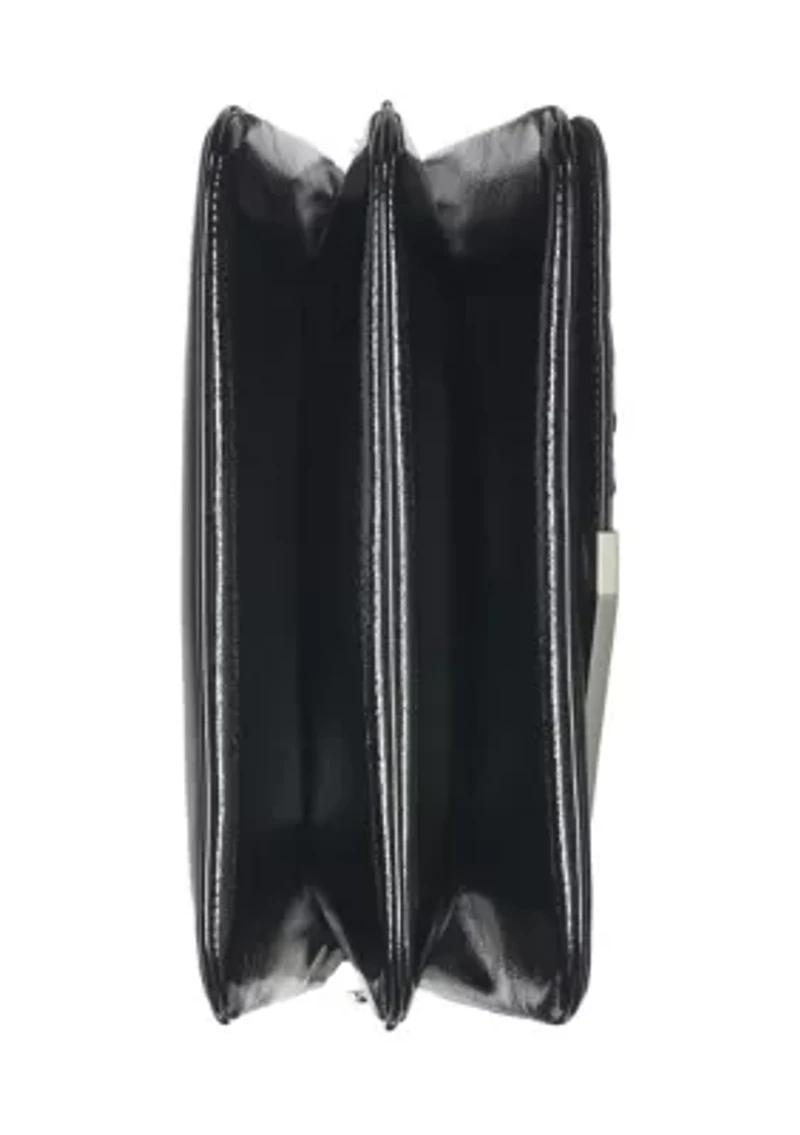 Ria Patent Piping Crossbody