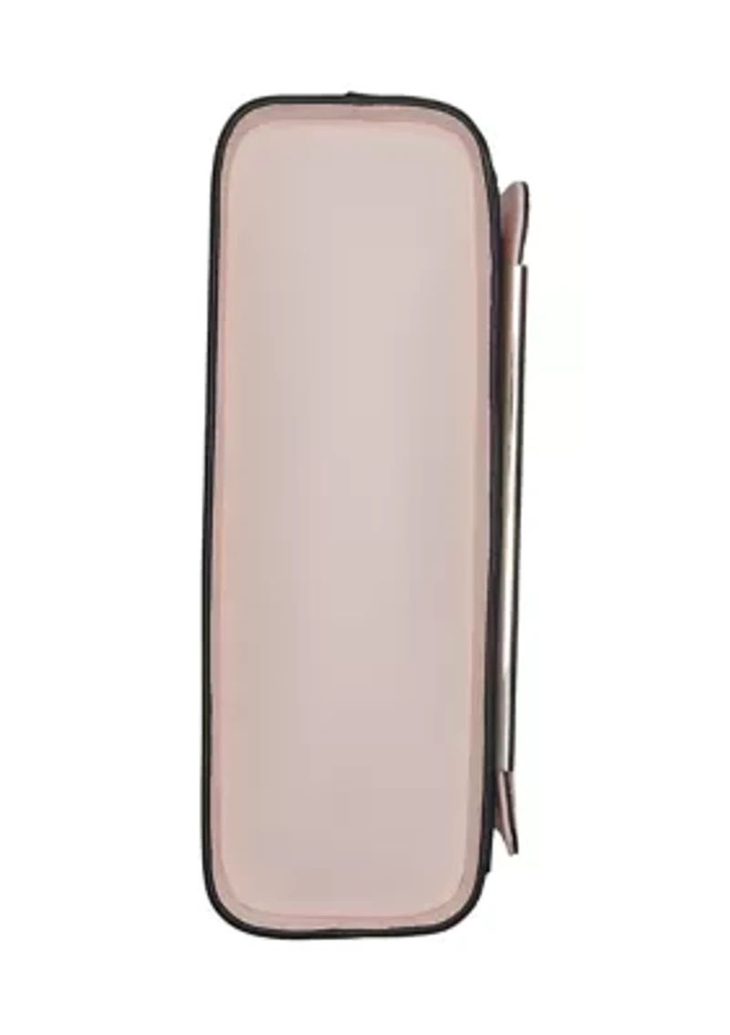 Alia Suede Croc Satchel