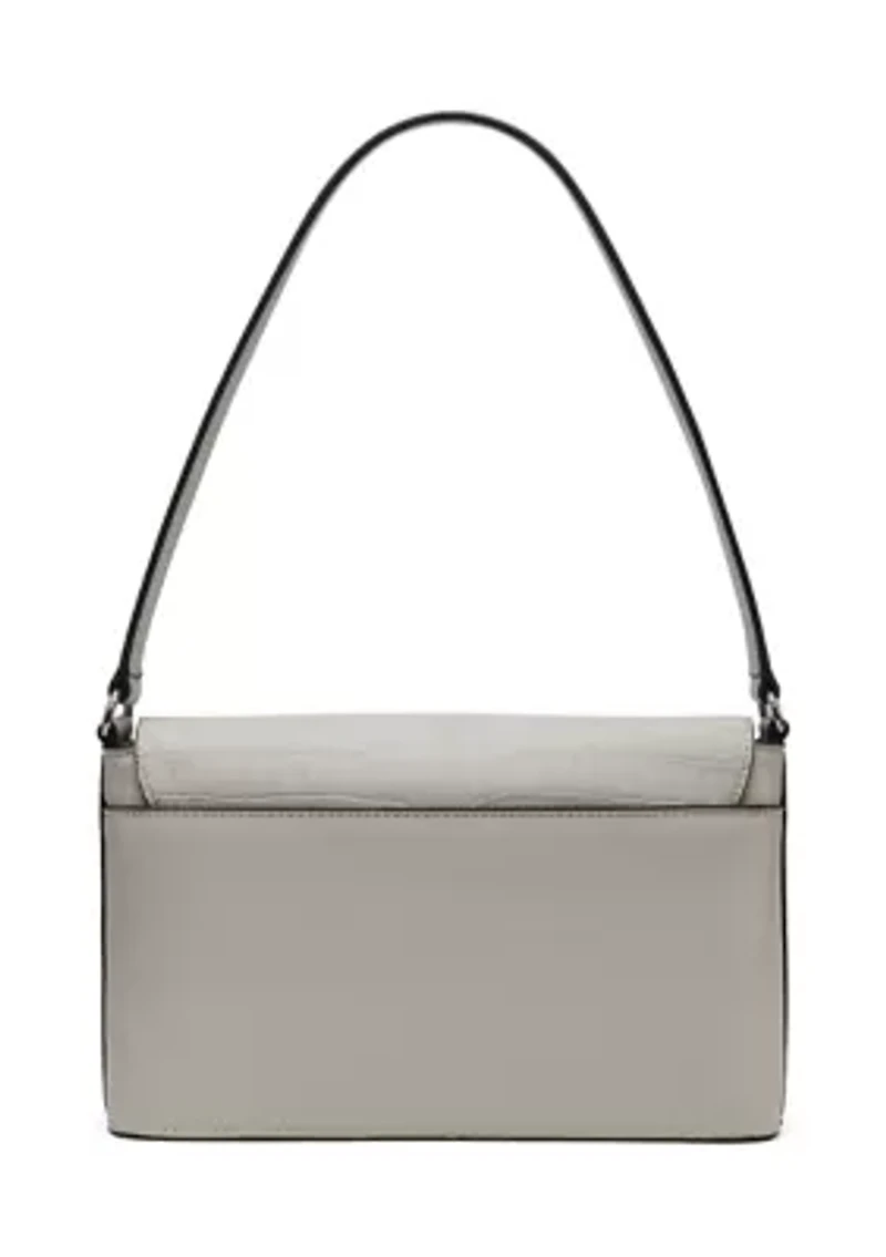 Alia Sueded Croc Shoulder Bag