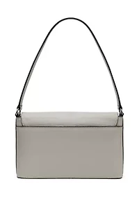 Alia Sueded Croc Shoulder Bag