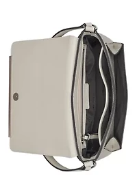 Alia Sueded Croc Shoulder Bag