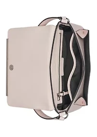 Alia Sueded Croc Shoulder Bag