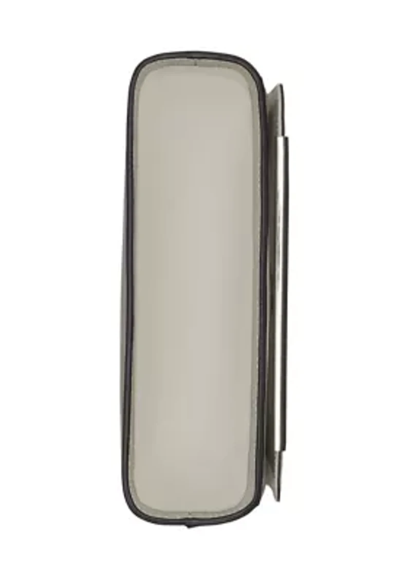 Alia Sueded Croc Shoulder Bag