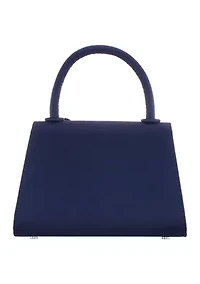 Crystal Bow Top Handle Satchel