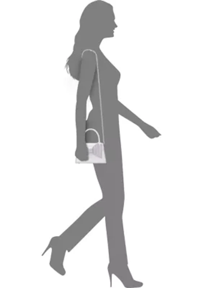 Crystal Bow Top Handle Satchel