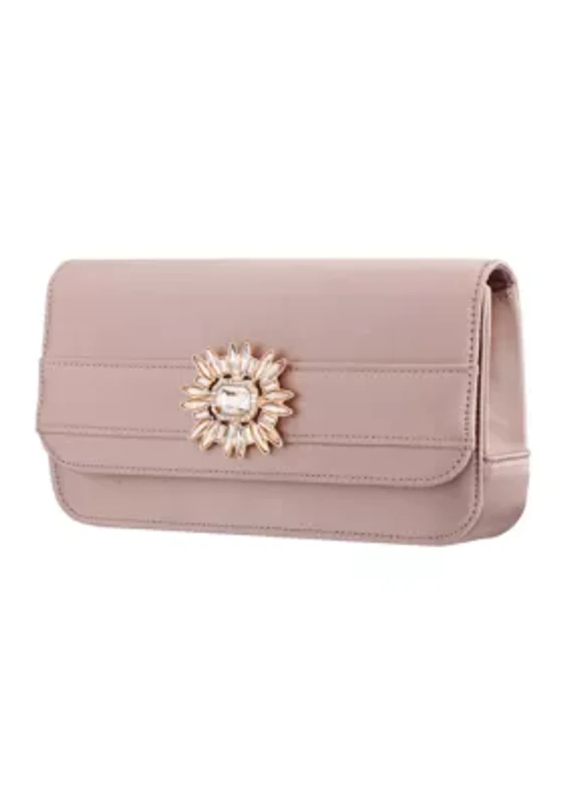 Art Deco Crystal Ornament Clutch Bag