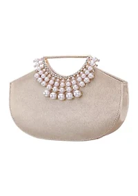 Pearl Cut Out Handle Bag