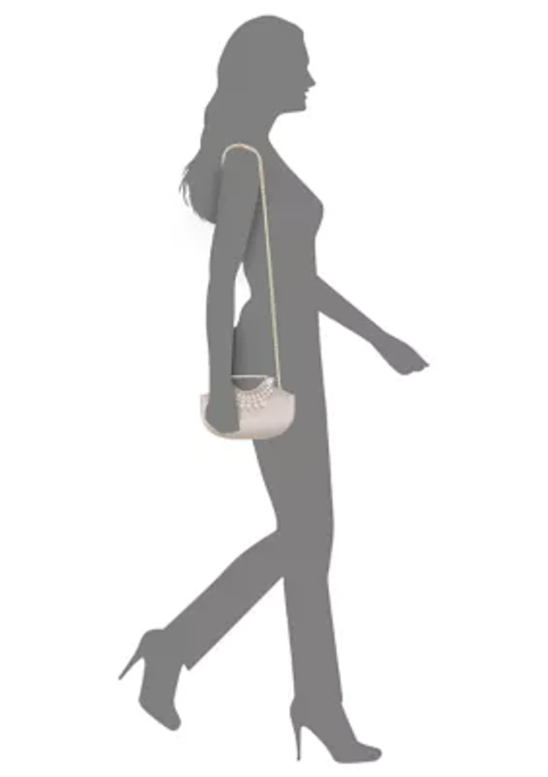 Pearl Cut Out Handle Bag