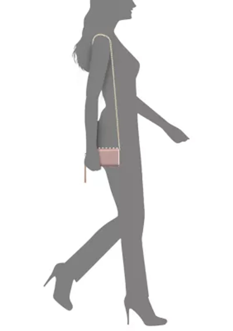 Crystal Ornamented Minaudiere with Tassel