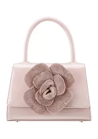 Floral Patent Top Handle Satchel