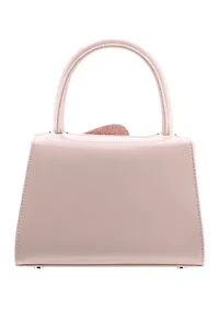 Floral Patent Top Handle Satchel