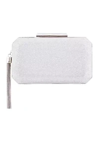 Metallic Frame Clutch with Tassel