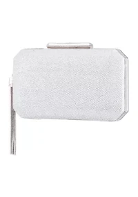 Metallic Frame Clutch with Tassel