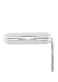 Metallic Frame Clutch with Tassel